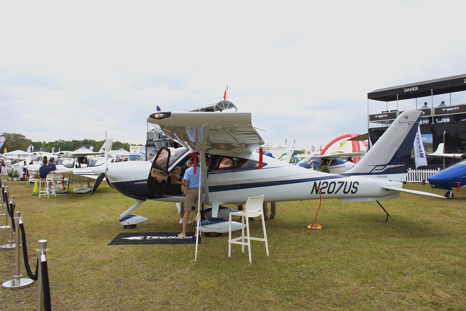 Tecnam P2010 TDI N207US at Sun ’n Fun 2024. The photograph’s source does not confirm the CD-170 engine.